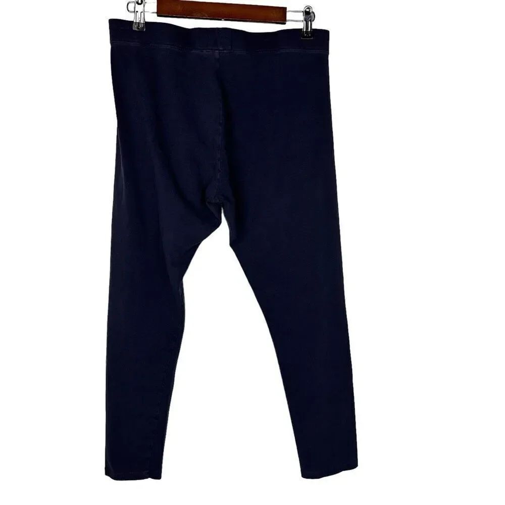 Soft Surroundings Legging Pants Dusty Blue Pull On Size Large